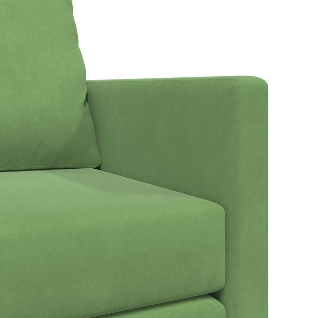 Floor Sofa Bed with Cushion Light green 122 x 70 x 60 cm Velvet